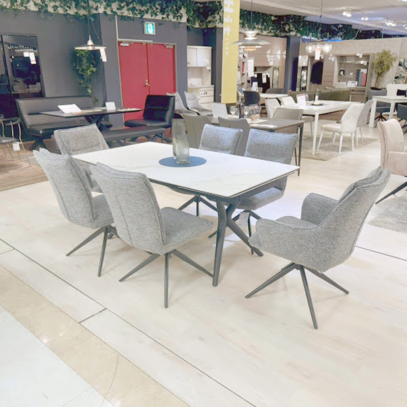 【かねたや 市川店】大人気の伸長式セラミック天板ダイニングをご紹介🙌