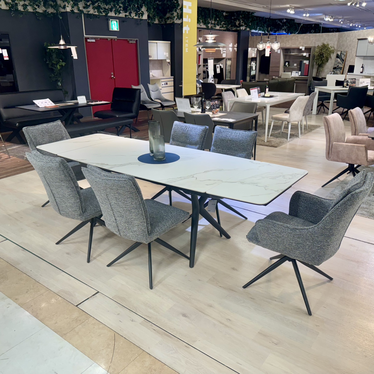 【かねたや 市川店】大人気の伸長式セラミック天板ダイニングをご紹介🙌