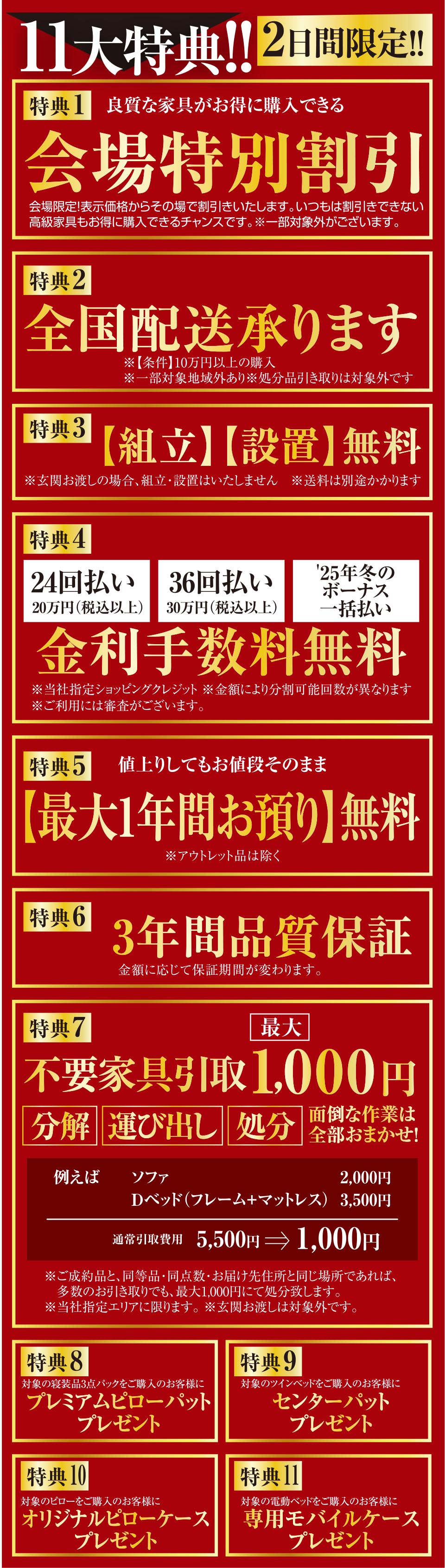 11大特典