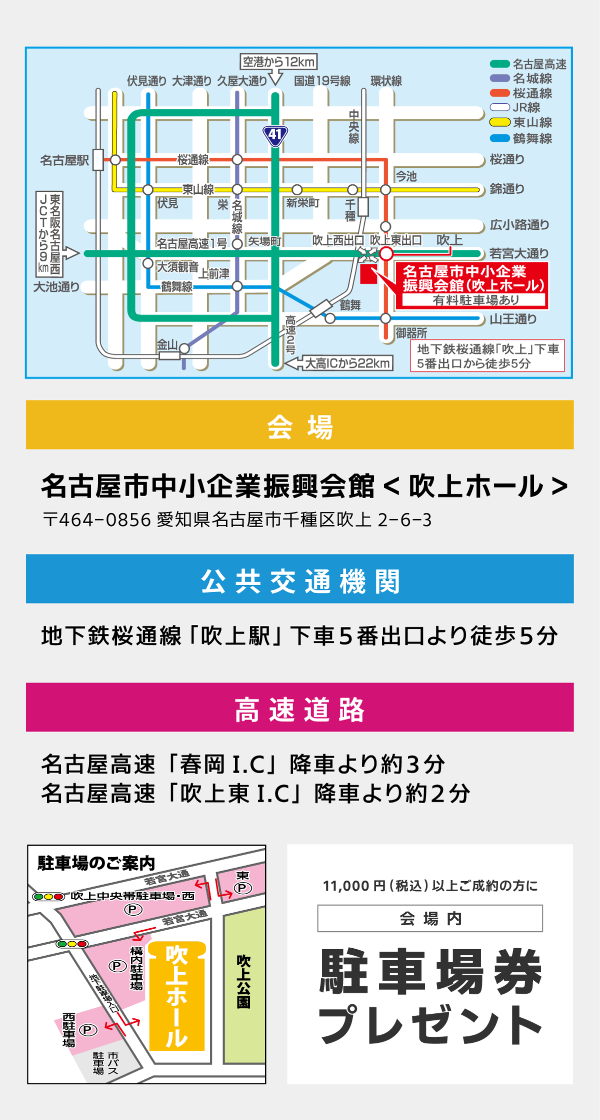 会場までのアクセス