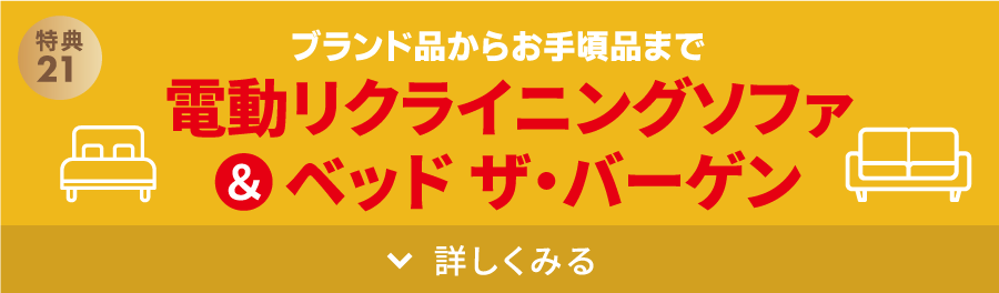 電動リクライニングソファ&ベッド ザ・バーゲン