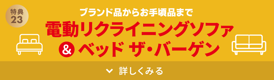 電動リクライニングソファ&ベッド ザ・バーゲン