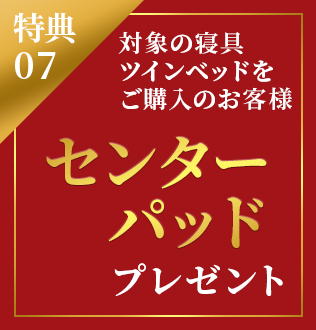 センターパッドプレゼント