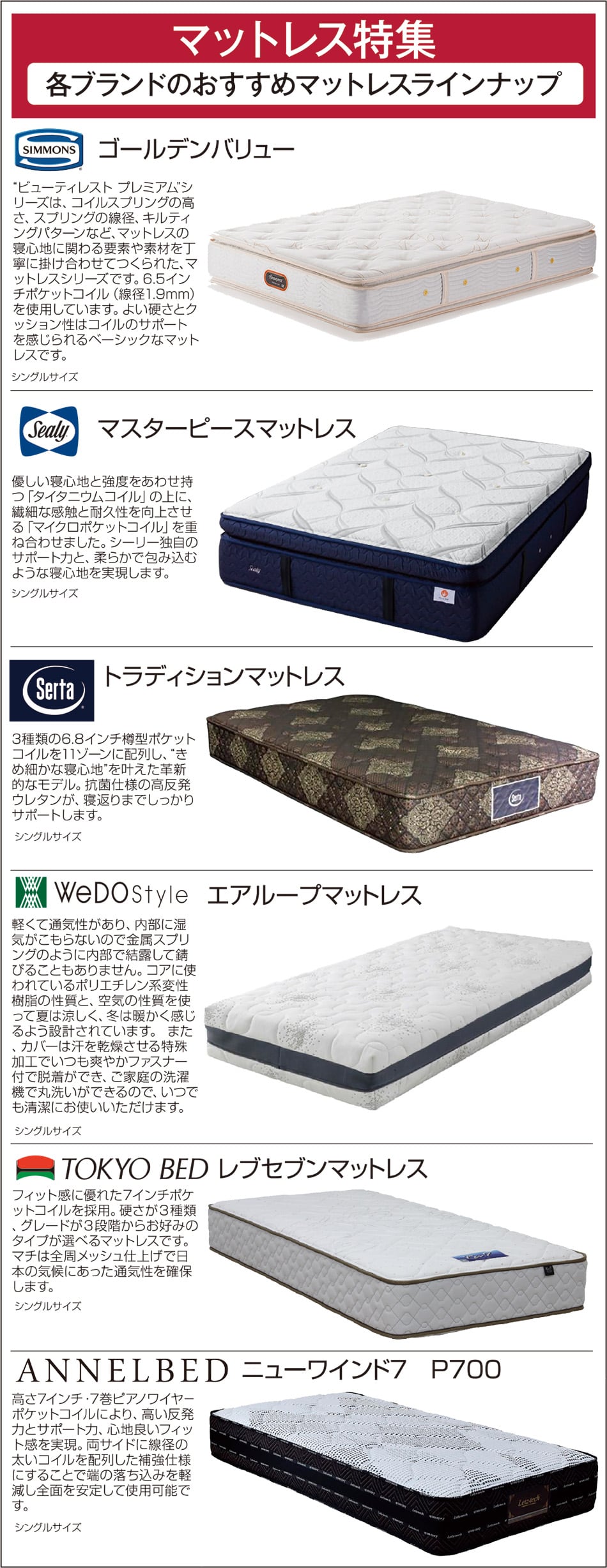 マットレス特集