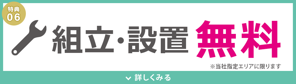組立・設置無料