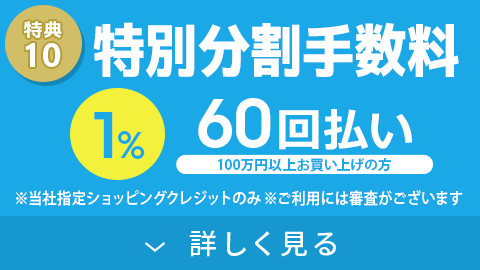 特別分割手数料 60回払い1%