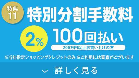 特別分割手数料 100回払いでも2%