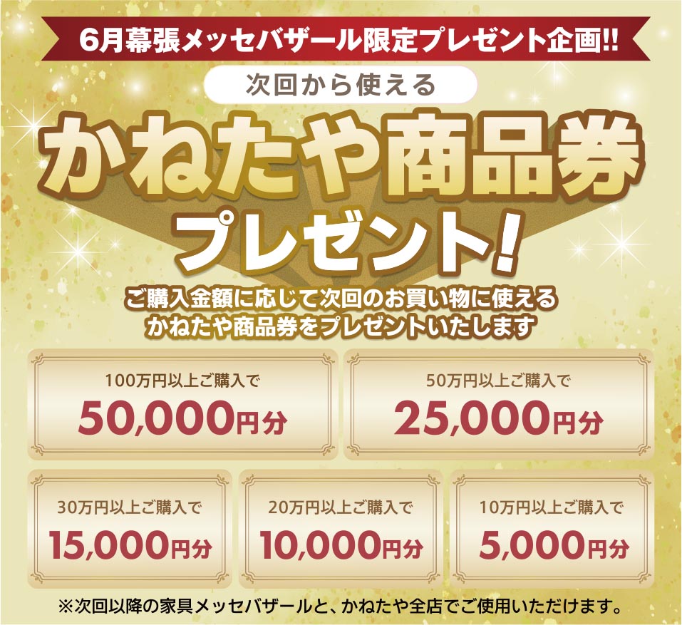 かねたや商品券プレゼント
