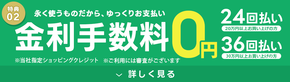 特典2 金利手数料0円