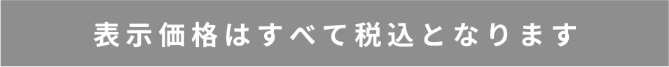 表示価格はすべて税込みとなります