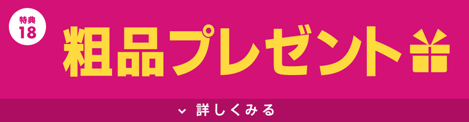 粗品プレゼント