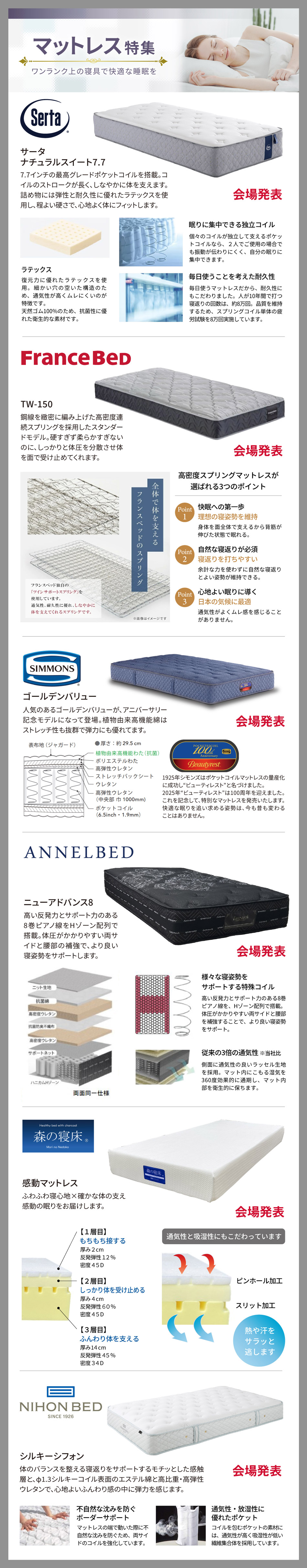 マットレス特集