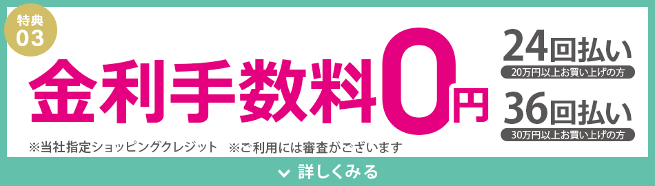 金利手数料0円