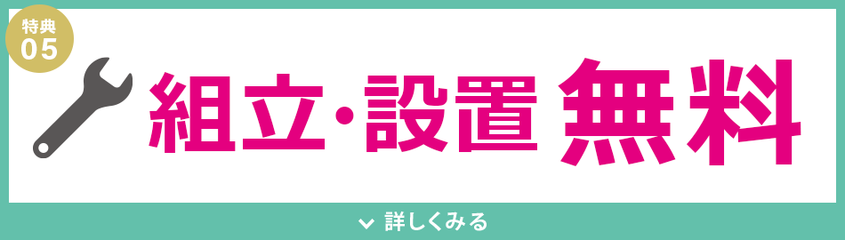 組立・設置無料