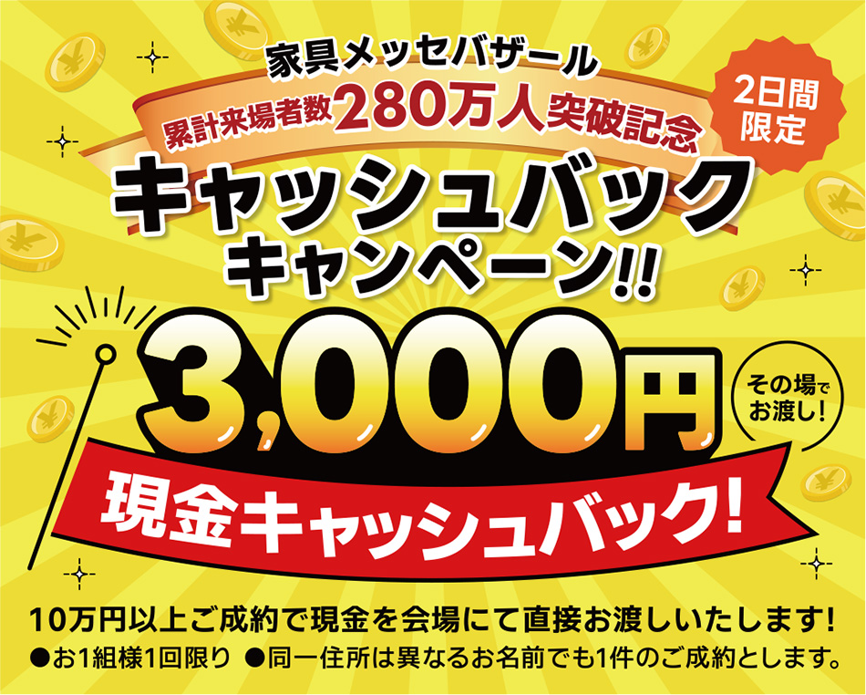 キャッシュバックキャンペーン